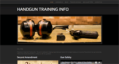 Desktop Screenshot of handguntraininginfo.com